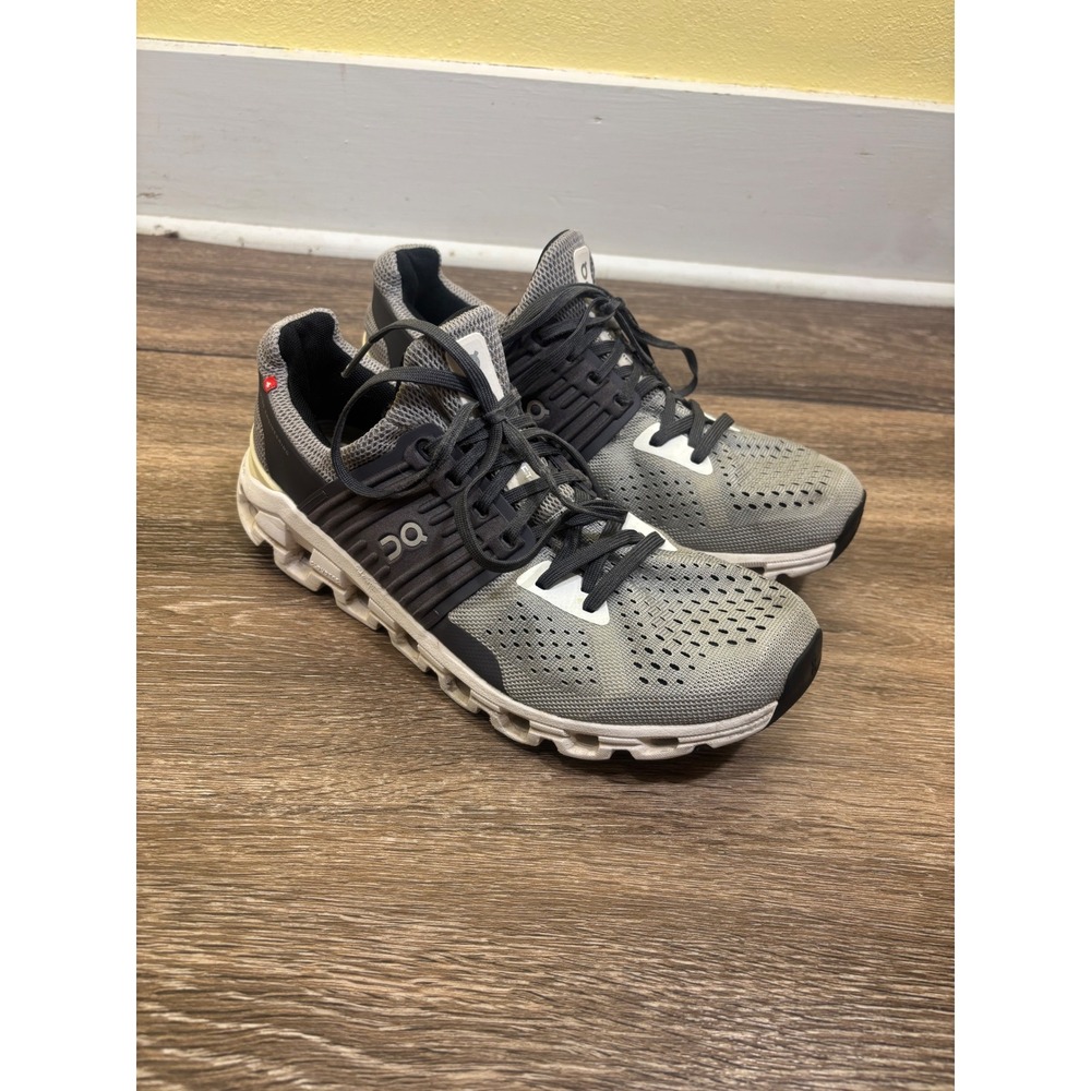 On Cloudswift Grey Black Running Shoes Womens US 8 Helion CloudTec 41.98922